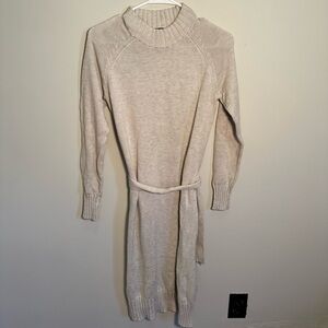 Splendid Mock Neck Cotton-Blend Sweater Dress